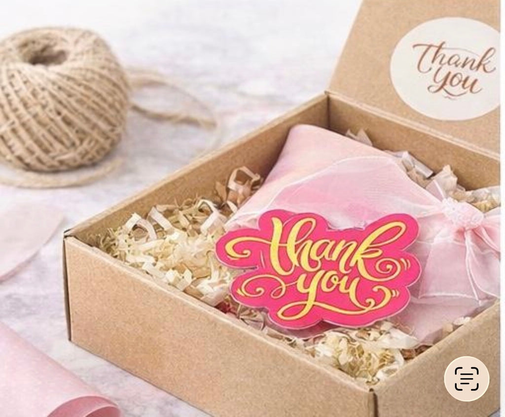 Pink Thank You Cards -100 Pack  With Pre Written Message