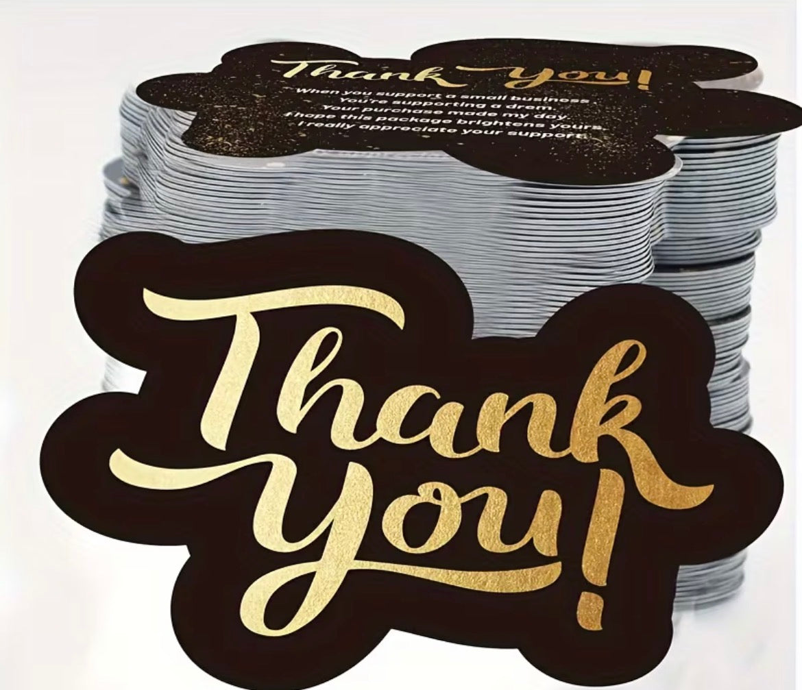 Thank You Cards Pre Written Message Ready to Use -100 Pack