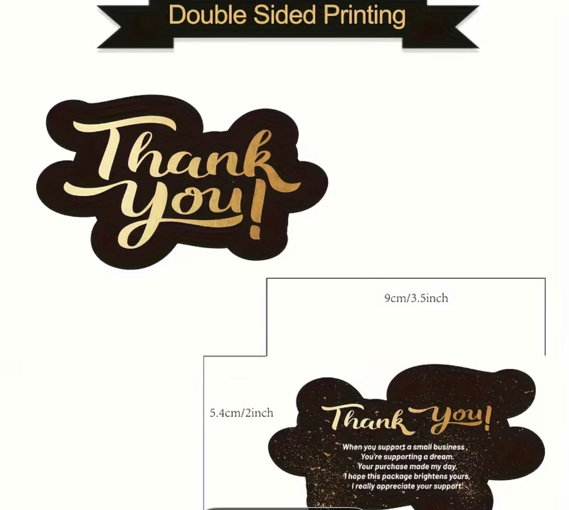 Thank You Cards Pre Written Message Ready to Use -100 Pack
