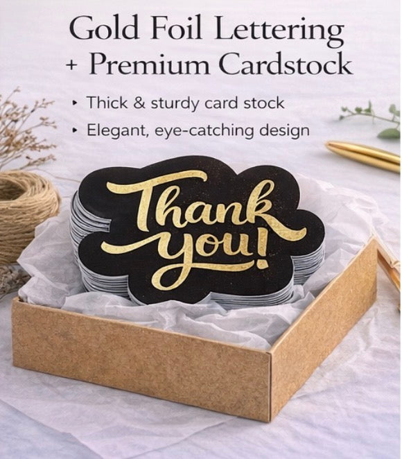 Thank You Cards Pre Written Message Ready to Use -100 Pack