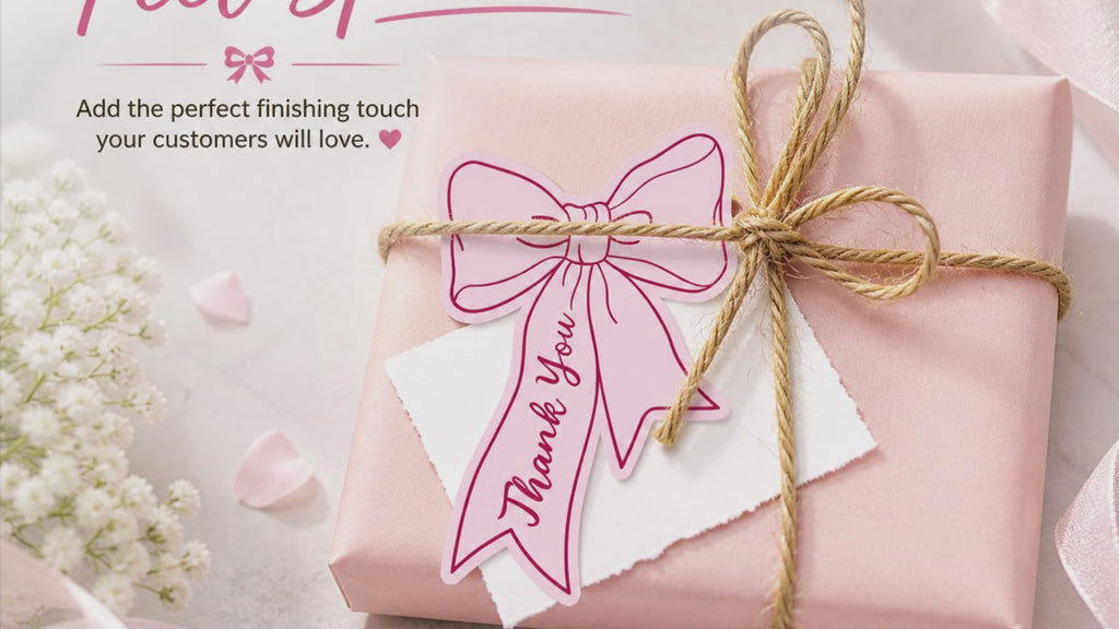 Pink Bow Tie Thank You Cards – 100 Pack Premium Appreciation Tags
